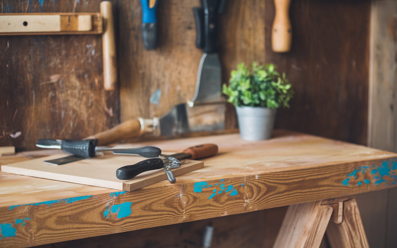 Donner du cachet : transformer son plan de travail avec une peinture effet bois bluffante