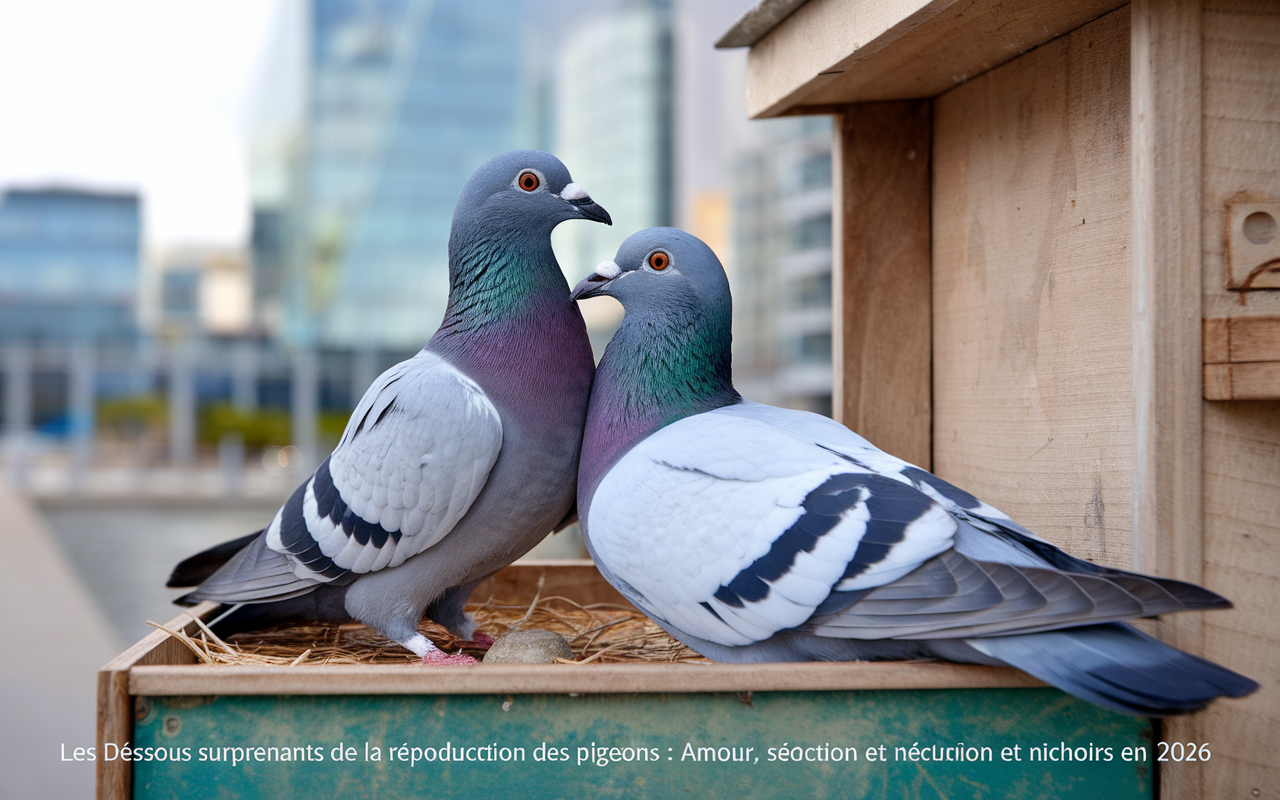 Les dessous surprenants de la reproduction des pigeons : amour, séduction et nichoirs en 2026