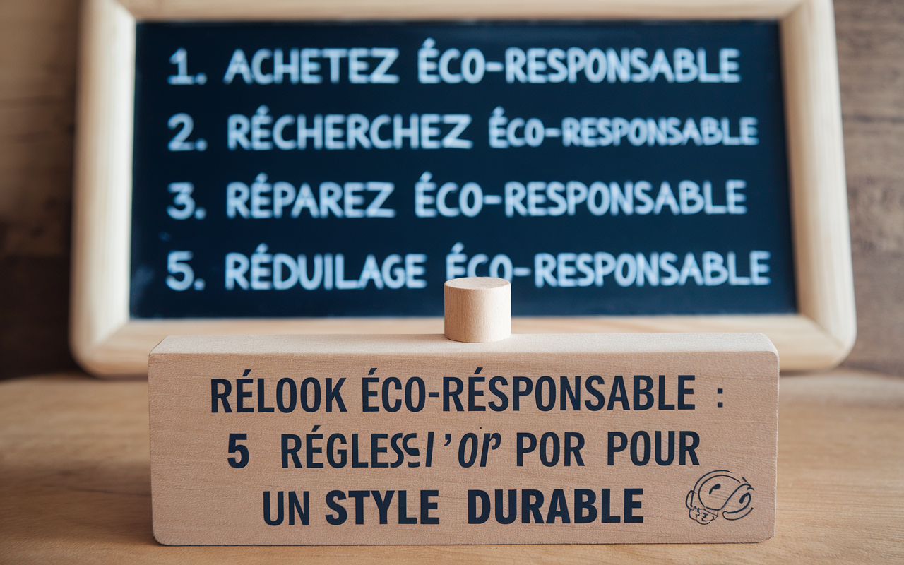 Relook éco-responsable : 5 règles d'or pour un style durable