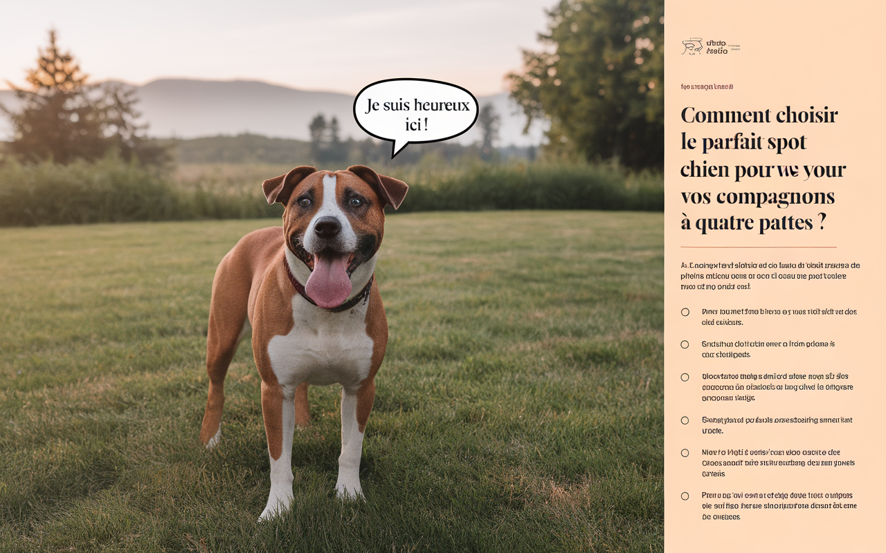 Comment choisir le parfait spot chien pour vos compagnons à quatre pattes ?